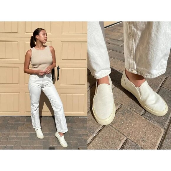 Everlane The Forever Slip On Sneakers White M 12.5 14 New Womens Athletic Shoe main image 10